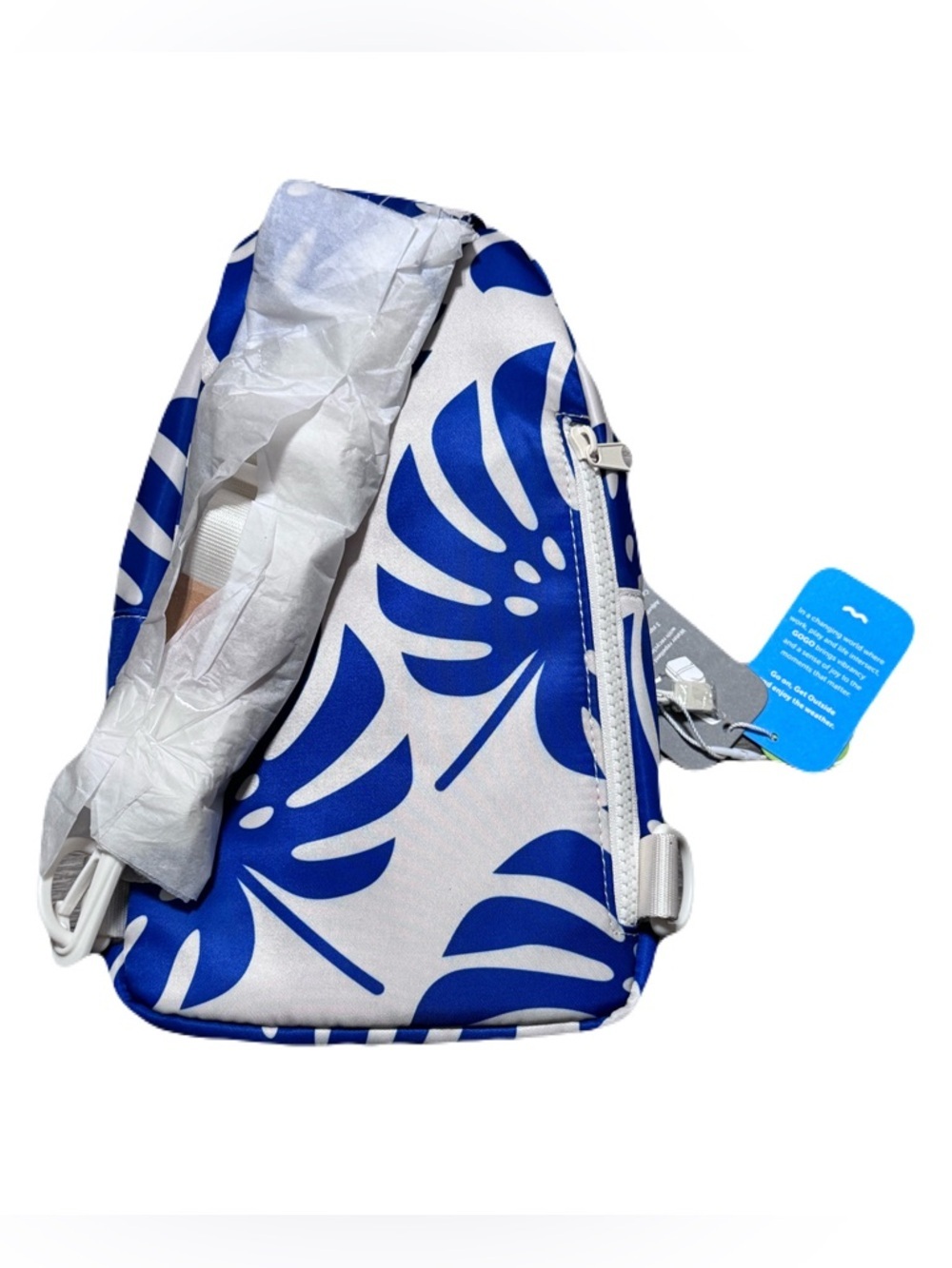 GOGO Ava Sling Bag Botanical Print Adjustable Strap Tavel Bag - Picture 7 of 11